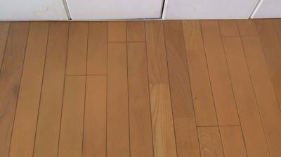 補修後のフローリング