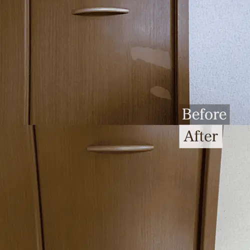 洋室のクローゼットの扉の補修