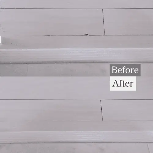 廊下のクッションフローリングの補修