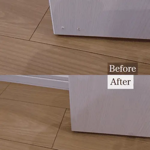 扉側ドアストッパーのビス穴の補修