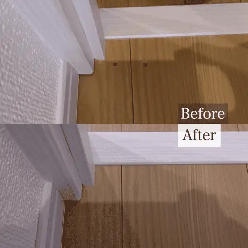 床側ドアストッパーのビス穴の補修