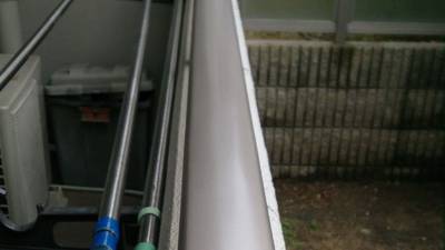 補修後のベランダの手すりの仕上がりの写真