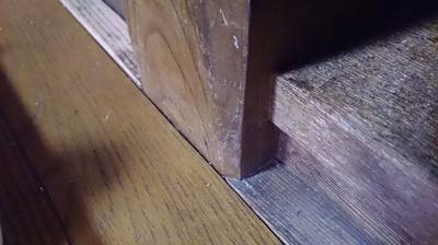 階段の段鼻の隙間補修後の写真