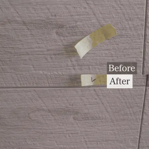 外壁タイルの線傷のタッチアップ