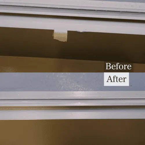 アルミサッシの窓枠の傷補修