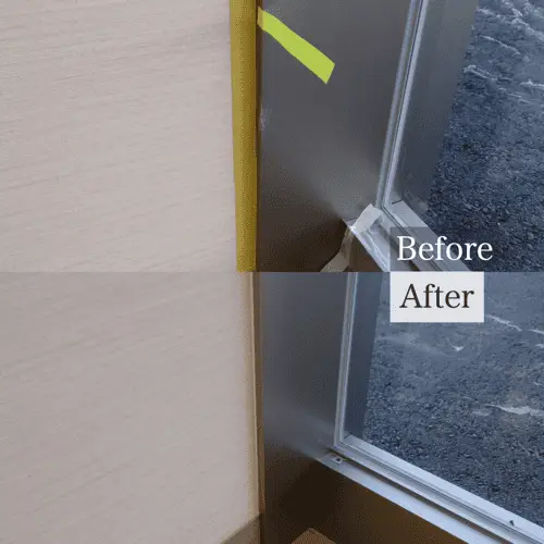 サッシの枠の傷補修