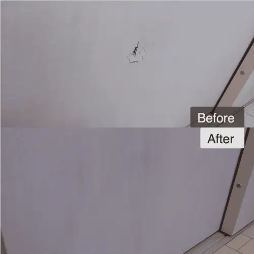 引き戸に空いた大きい穴の補修