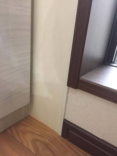 補修後のキッチンパネルの隙間