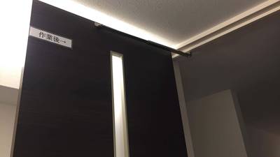 ドアストッパー取り付け後のドア全体