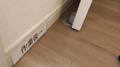 ドアストッパー取り付け後のドア全体