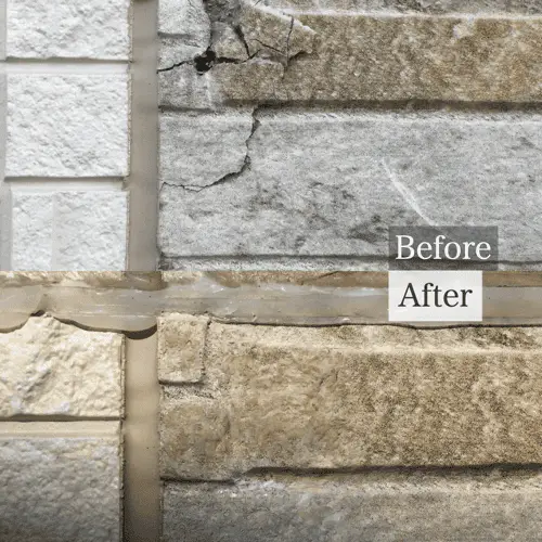 外壁のサイディングにできた割れの補修