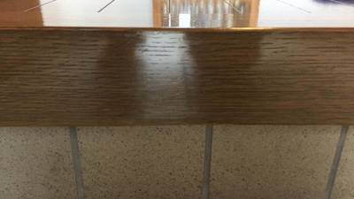 ワックスを塗布し綺麗に仕上げた状態