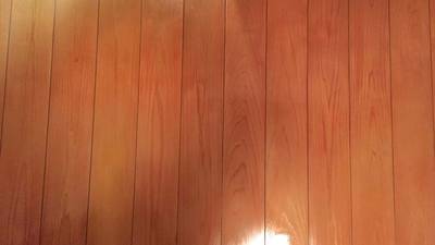 綺麗に補修されたフローリング