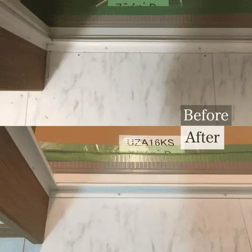 洗面所のフローリングに空いたビス穴の補修