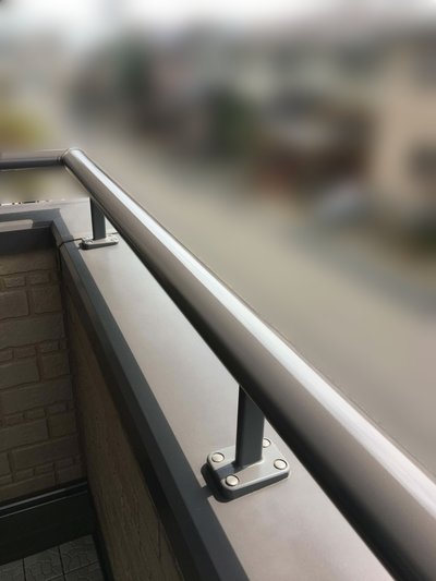 補修後のベランダ手すり