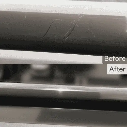 ベランダの手すりの引っかき傷の補修