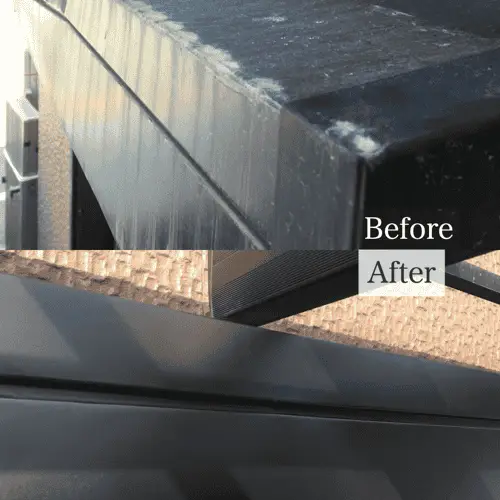 掃き出し窓のシャッターボックスの凹みの補修