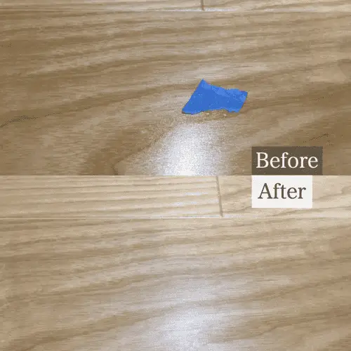 フローリングの表面の気泡の補修