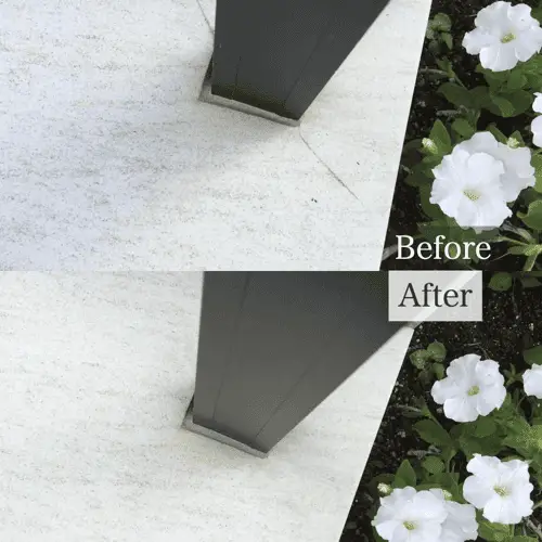 玄関ポーチのタイルのひび割れ補修