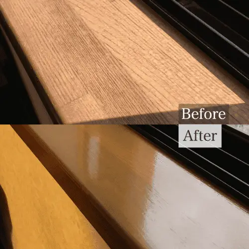 経年劣化で色褪せた窓枠の窓台の塗装