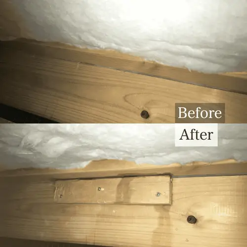 床下からのフローリングの床鳴り補修