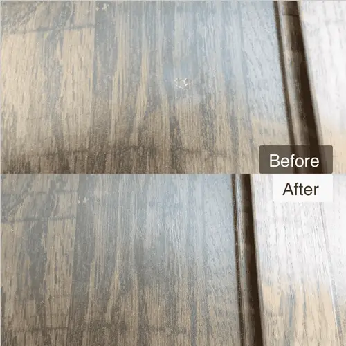 クローゼット扉のビス穴補修