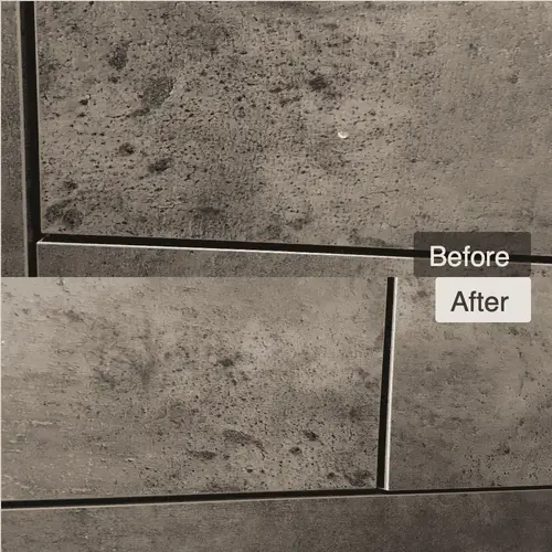 キッチン面材の石目調パネルの欠け補修