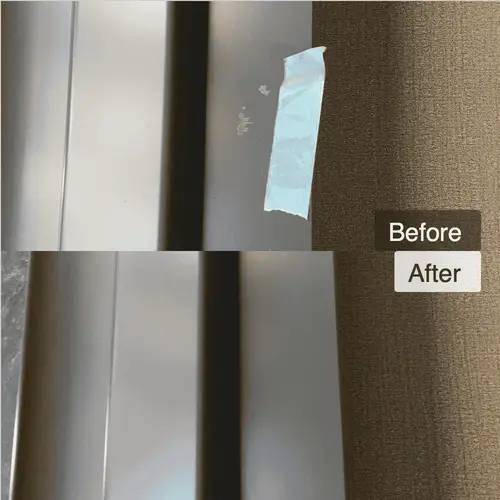 アルミサッシ枠の線傷・塗装剥がれ補修