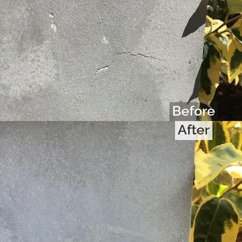 コンクリート門柱のひび割れ補修