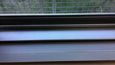 補修後の綺麗なアルミサッシ
