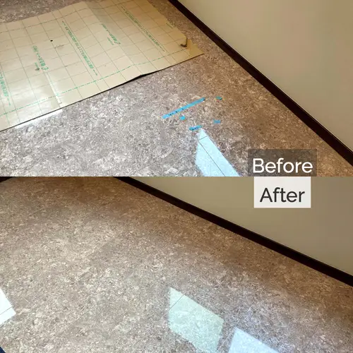 鏡面フローリングの傷を部分交換で補修