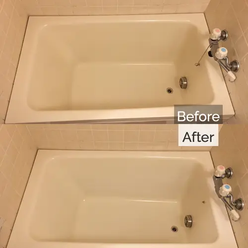 経年劣化でザラついた浴槽の塗装補修