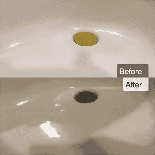 洗面ボールのひび割れ（クラック）補修と塗装