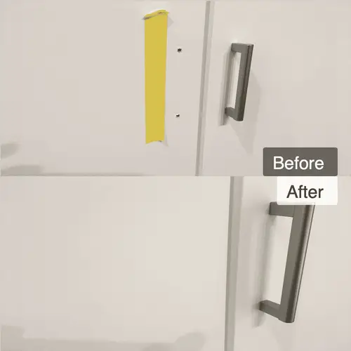 収納扉のビス穴補修