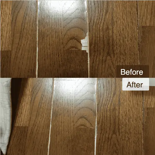 フローリングの表面剥がれの補修