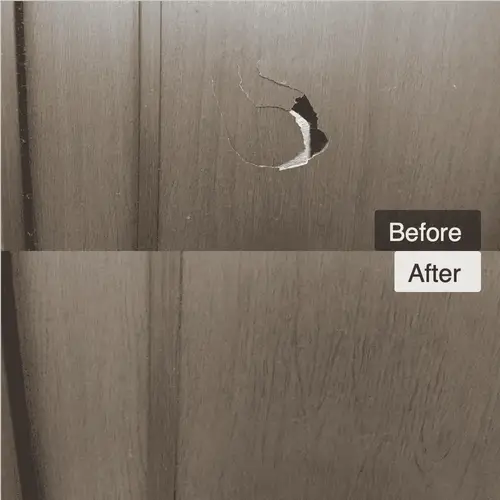 室内ドアに空いた大きな穴の補修