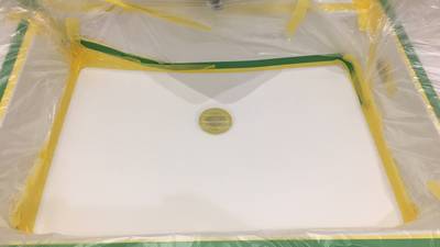 塗装のための養生作業