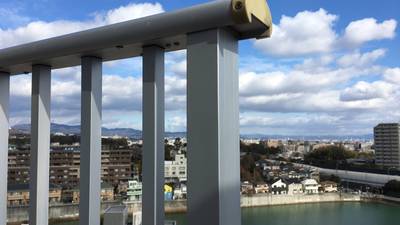 再塗装で綺麗になった手すり 補修後