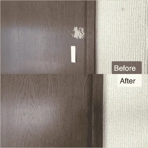 室内ドアの表面シート剥がれ補修